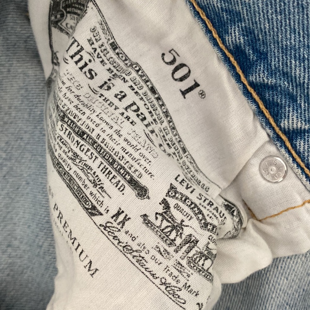 Levi’s 501 Button Fly Cutoffs - image 4